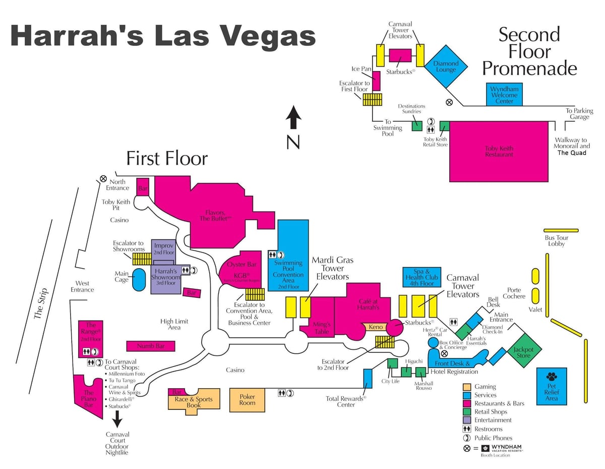 რუკა Harrah ' s Las Vegas