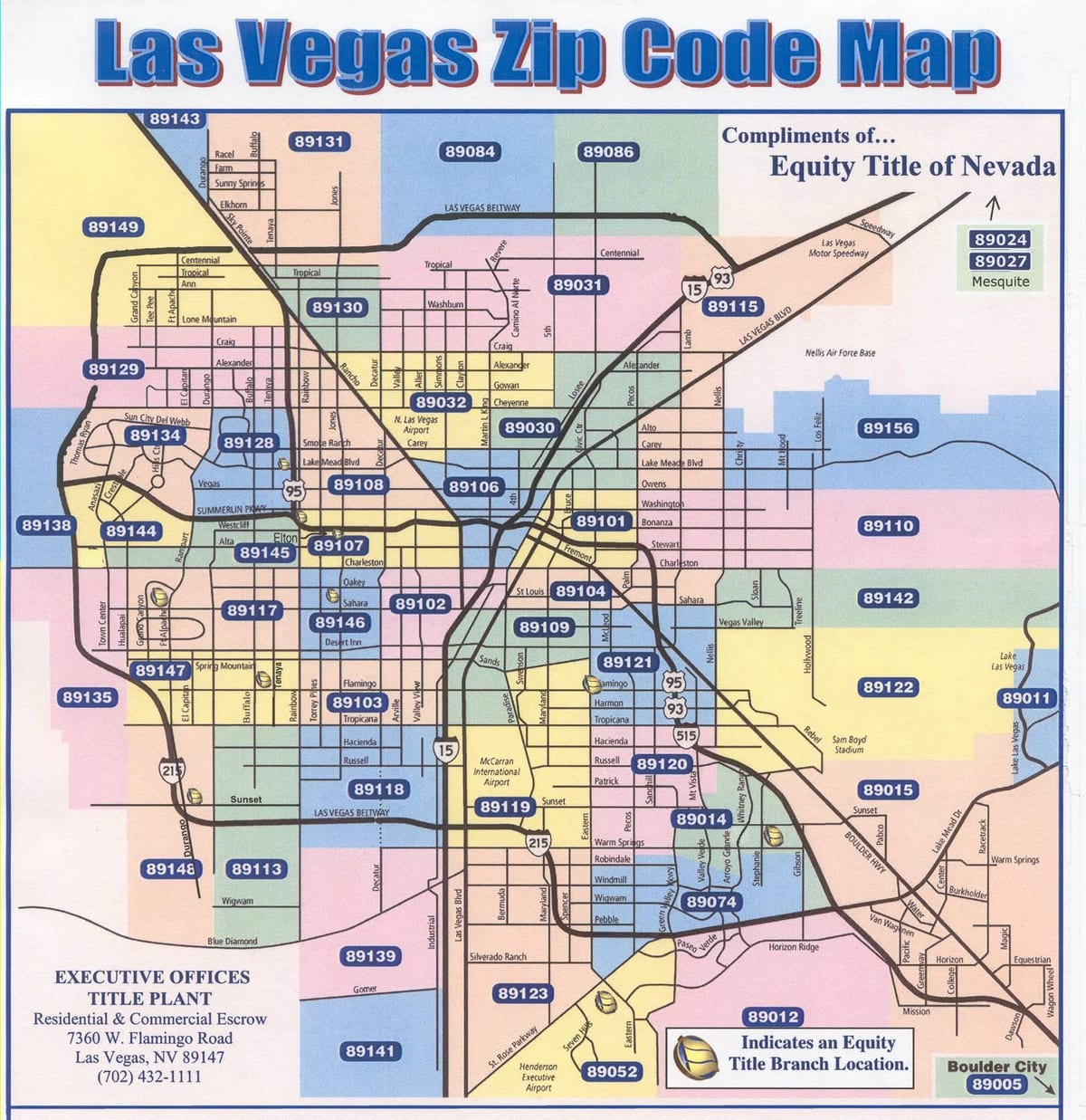 zip კოდი რუკა Las Vegas